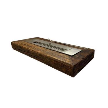 Imagem de Lareira Ecológica Suporte Em Cruzeta Queimador Inox 61Cm