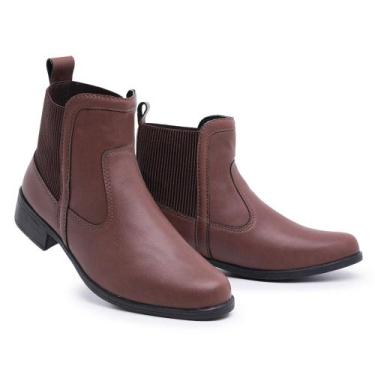 Imagem de Bota Feminina Casual Coturno Botina Cano Curto Macio Conforto - CWR, M