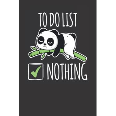 Imagem de To Do List Nothing: To Do List Notebook: Lazy To Do List | Cute Kawaii Panda | Do Nothing | Cute Panda Animal