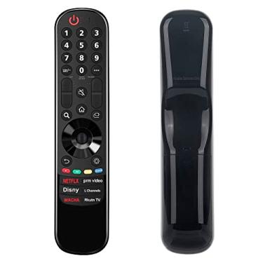 Imagem de AULCMEET AKB76040002 MR22GN MR22GA Novo controle remoto IR de substituição adequado para LG Smart LCD TV com ETFLIX Prime-Video Disney LG-Channel WATCHA RAKUTEN-TV Botões OLED55B2PUA OLED65C2AUA