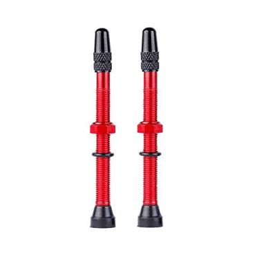 Imagem de MinLia 1 par de válvula Presta núcleo de substituição de bicicleta núcleo sem câmara de latão, válvula Presta de bicicleta para estrada MTB pneus sem câmara de bicicleta haste de liga de núcleo de