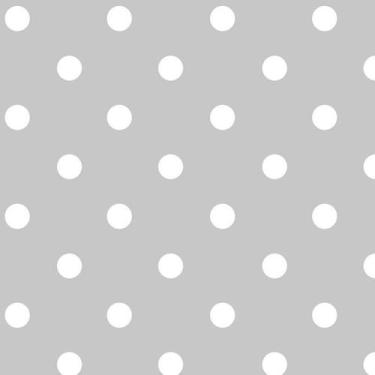 Imagem de Papel Parede Fundo Cinza Circulos Branco Adesivo Decorativo - LRP