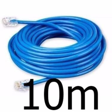 Imagem de Cabo de rede 5/10/15/20/30 metros internet Montado rj45 azul - xcell, 
