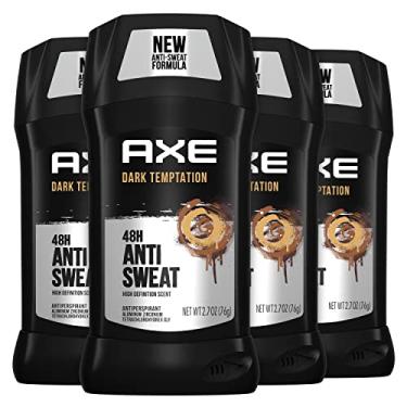 Imagem de AXE Antitranspirante Em Bastão Para Homens Para Frescor Duradouro Dark Temptation All Day Fresh Scent 48 Horas Anti Suor Desodorante Masculino 2,7 Oz 4 Unidades