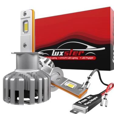 Imagem de LUXSTER 2025 Holyknight, 30000Lm 55W H1 Led Lâmpadas, Lâmpadas De Neblina, Adaptadores De Plugue H1 Incluídos, Talonled Super Bright, 6000K Branco Frio, Pacote De 2