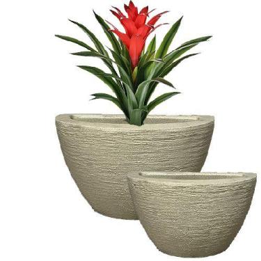 Imagem de Vaso Polietileno de Parede Decorativos - TUTTY GARDEN, Bege, N°2