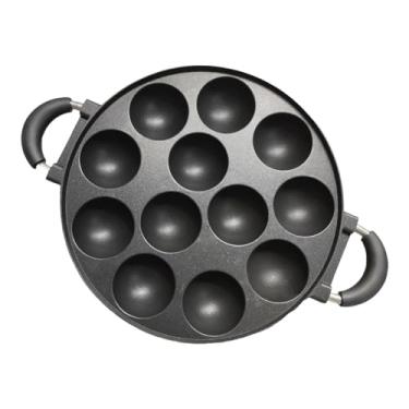 Imagem de YWJLQH Mini Donuts Maker Pan Donut Baking Pan Breakfast Maker Mini Waffle Maker, 12 Buracos