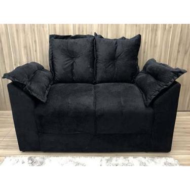 Imagem de Sofá 2 e 3 Lugares Confort Refúgio - Alpoim, Preto, 2 Lugares