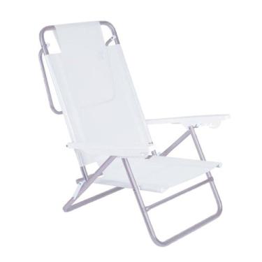Imagem de Cadeira Reclinável Summer 6 Posições Alumínio Praia Camping - Mor, Bra