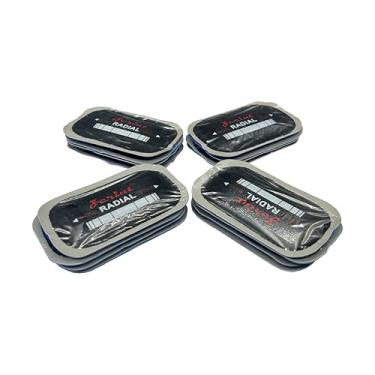 Imagem de ZERINT Remendo de reparo radial, 7.6 cm x 1 3/10.2 cm 1 dobra 16 peças de patches de pneu resistente, patch de reparo de perfuração de pneu para carro, caminhão, ônibus, trator, veículos agrícolas