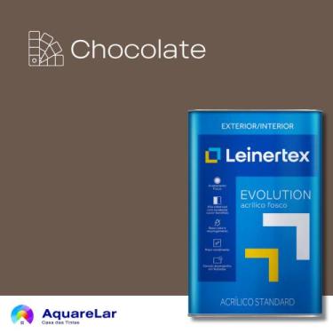 Imagem de Evolution Acrílico Leinertex Fosco 18L, CHOCOLATE