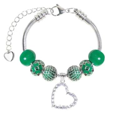 Imagem de Pulseira com pingente Pandora para o mês todo, melhores presentes de aniversário para mulheres e meninas, joias DIY, 7.5 inch, Pedra preciosa, Zircônia cúbica