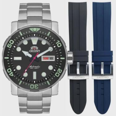 Imagem de Relógio Orient Masculino Ref: F49ss014 P1sx Automático Diver Prateado