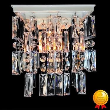 Imagem de Lustre De Cristal Acrílico Decoração Ambiente Luminária Para Decorar Casa Sala de Estar...