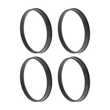 Imagem de INFINAUTO Anéis centralizados de cubo de roda de carro de 84,1 mm a 79,6 mm rodas de policarbonato preto eixo central amortecedor Hubrings 4 peças