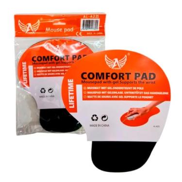 Imagem de Mouse Pad Ergonômico com Apoio de Pulso em Gel, Base Antiderrapante Cor Sortida