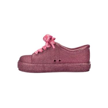 Imagem de mini melissa Tênis Hip M Lover para bebês e crianças pequenas, Glitter rosa, 18