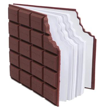 Imagem de 1 bloco de notas com sabor perfumado de chocolate, bloco de mensagens criativo, bolso, bloco de notas de chocolate, papelaria escolar, presente para crianças