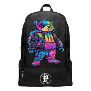 Imagem de Mochila Escolar Pega a Visão Estampado Urso Masculina-Masculino