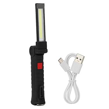Imagem de Função multi -função dobrável lâmpada de trabalho Luz de emergência ao ar livre com bateria portátil LED durável LED para camping para caminhadas e passeio noturno de metal