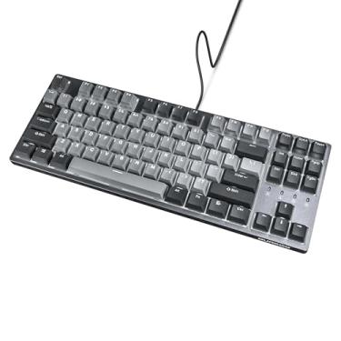 Imagem de DURGOD Teclado mecânico Taurus K320 TKL | Retroiluminado | 87 teclas sem chave | USB C com fio | Teclas PBT Doubleshot | Teclas programáveis | Rollover NKRO | Windows e Mac | Cherry MX Speed Silver,
