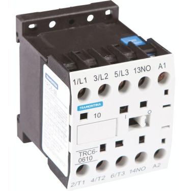Imagem de Mini Contator Tripolar Trc6-0610 6 A 220 Vca 1na - Tramontina