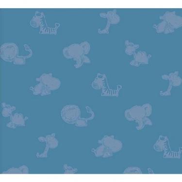 Imagem de Papel De Parede Safari Friends Infantil Azul Sf6226