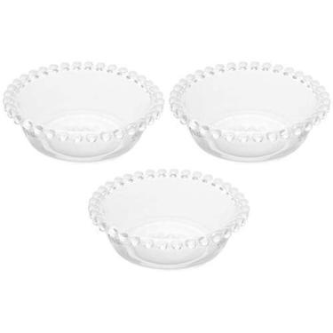 Imagem de Conjunto De Bowls Wolff Pearl Em Cristal 250 Ml - 3 Peças Transparente
