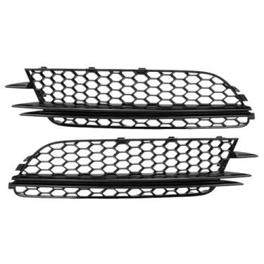 Imagem de Front Bumper Fog Lâmpada Tampa de Malha de Malha para C7 4G0807681, Com Aparência Elegante, Instalação Fácil, Material de Alta Resistência, pré -faceLift 2012 a 2015 (Preto