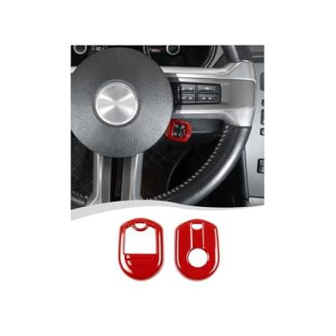 Imagem de Hoolcar Capa de porta-chaves com proteção inteligente de controle remoto compatível com Ford F150 Raptor 2009-2014, para Ford Mustang 2010-2014, vermelho