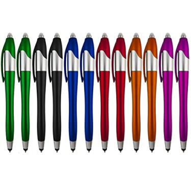 Imagem de Sypen Caneta Stylus 3/1 multifuncional caneta esferográfica de tinta capacitiva para dispositivos com tela sensível ao toque, lanterna de LED, caneta médica para trabalho doméstico, médicos e