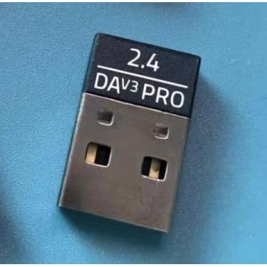 Imagem de Compatível com adaptador receptor USB Dongle de substituição USB para mouse gamer Razer Viper V2 Pro sem fio (preto)