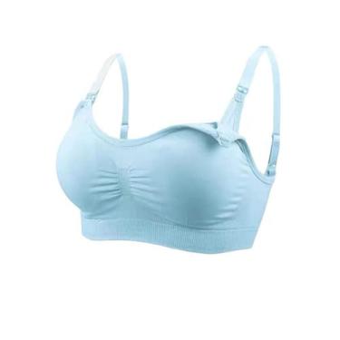 Imagem de Sutia Amamentação Reforçado Lingerie Roupa Maternidade Bojo - SOPHIA M