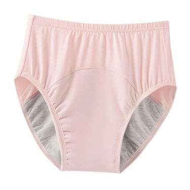 Imagem de Kokiya Fralda para adultos, fraldas-calças, roupa íntima para incontinência, lavável, cuecas protetoras de algodão confortáveis, respiráveis ​​para idosos, Rosa Xxxl