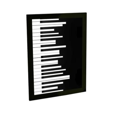 Imagem de Quadro Decorativo Piano Teclado Ilustração Minimalista Decoração Poster Quarto Sala