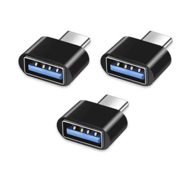 Imagem de Kit 3X Adaptador Plug Otg Usb Tipo C Fêmea Para Usb A Macho - Chroma T