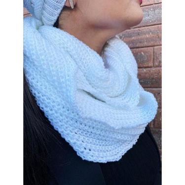 Imagem de Cachecol Gola Feminino Masculino Inverno Dupla Volta Macio Quentinho -