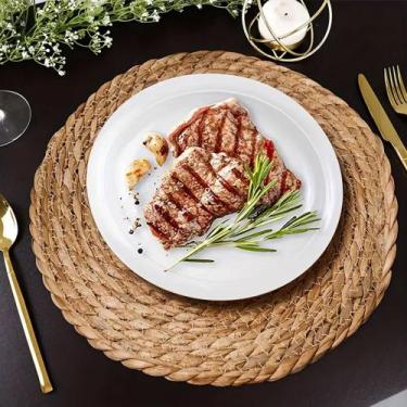 Imagem de Jogo Americano Sousplat Fibra Natural Redondo 1 Unidade 36Cm - Facilit