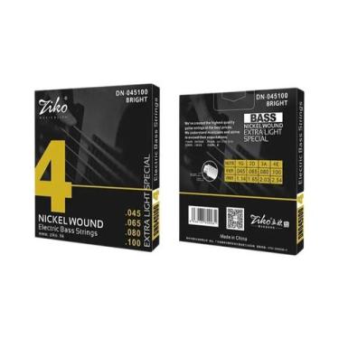 Imagem de 4 5 6 Cordas Baixo Guitarra Elétrica Cordas De Aço Carbono Liga Hexago