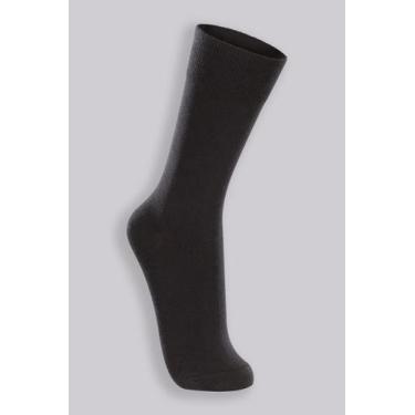 Imagem de Kit 3 Pares Meia Social Homem Algodão Pretas Cano Longo Trifil 70131