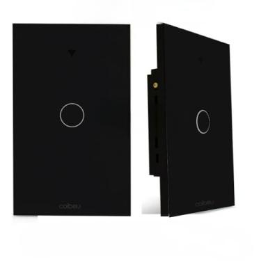 Imagem de Interruptores domésticosInterruptor Inteligente Tomada (1 Botão COM Neutro PRETO)