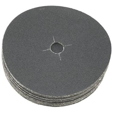Imagem de Sungold Abrasives 87503 Discos de lixamento Edger lisos para lixadeiras de piso, papel de carboneto de silicone pesado de 40 grãos com orifício central de 17,8 cm x 22,2 cm (pacote com 50)