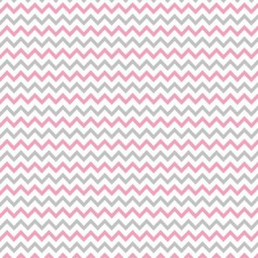 Imagem de Papel Parede Chevron Rosa Branco E Cinza Adesivo Decorativo - LRP