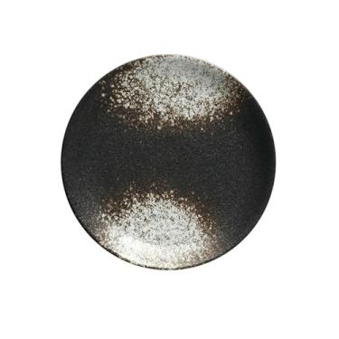 Imagem de Prato raso redondo de cerâmica japonesa prato de bolo de sobremesa de café da manhã - Branca de Neve (25,4 cm)