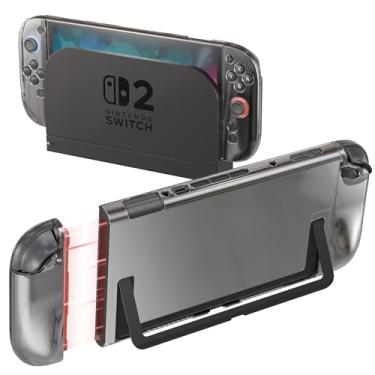 Imagem de DaierTek Dockable Case Split Cover for Nintendo Switch 2(2025) Slim Crystal Clear Dock Hard Protector Compatible with Switch2 & Joy Con