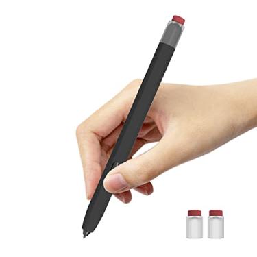 Imagem de LOVE MEI Estojo de silicone clássico compatível com Galaxy Tab S7/S7PLUS/S8/S8 Plus, capa para caneta, antiderrapante, aderência suave [com 2 capas]