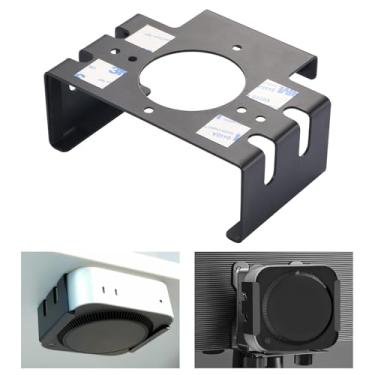 Imagem de Suporte para Mac mini M4 de metal - suporte seguro sob a mesa para Mac mini M4/M4 Pro 2024, compatível com VESA e suporte de parede, design que economiza espaço, suporte para Mac mini M4, acessórios