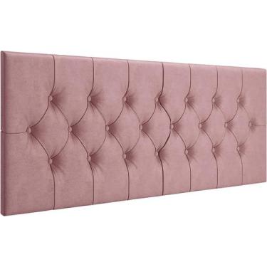 Imagem de Cabeceira Dubai P/ Cama Box Queen Capitonê 1,60 cm - Rosê - SIDLAR MÓV