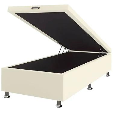 Imagem de Base Box Baú Solteirão Corino 40x108x188 Framar Cor Bege