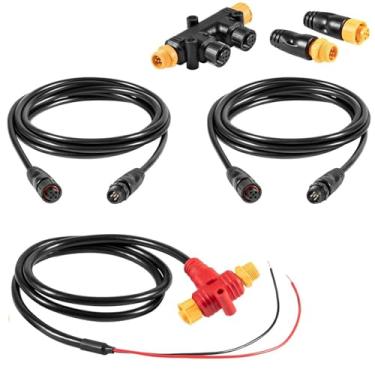 Imagem de Kit de iniciação de dispositivo duplo NMEA 2000 para configurações de rede Marine NMEA 2000, cabos de backbone, kits de terminadores de conector duplo